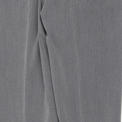 Womens UK Size 8 Dorothy Perkins Regular Fit Carrot Grey Trousers