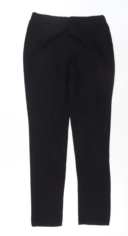 Olive + Oak Womens Black Viscose Jogger Trousers Size M Regular