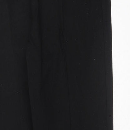 Olive + Oak Womens Black Viscose Jogger Trousers Size M Regular