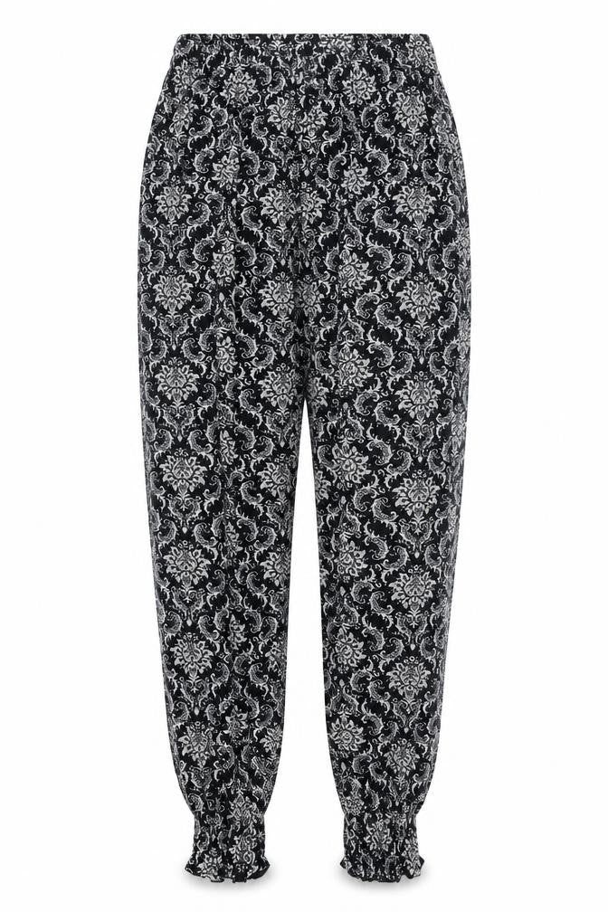 Womens UK Size M Preworn Regular Fit Bloomer Black Trousers