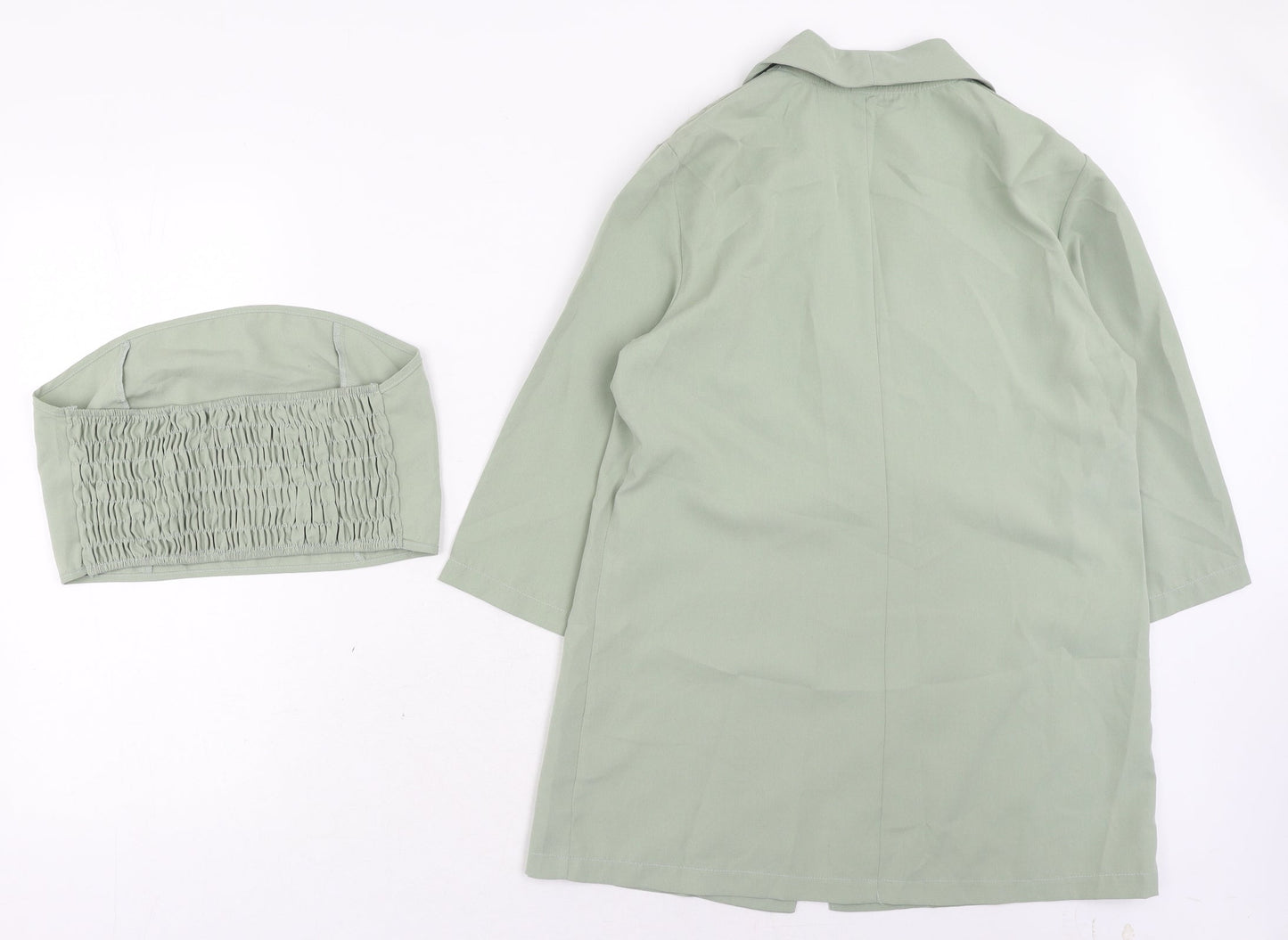 SheIn Womens Green Polyester Jacket Blazer Size M - Top Included