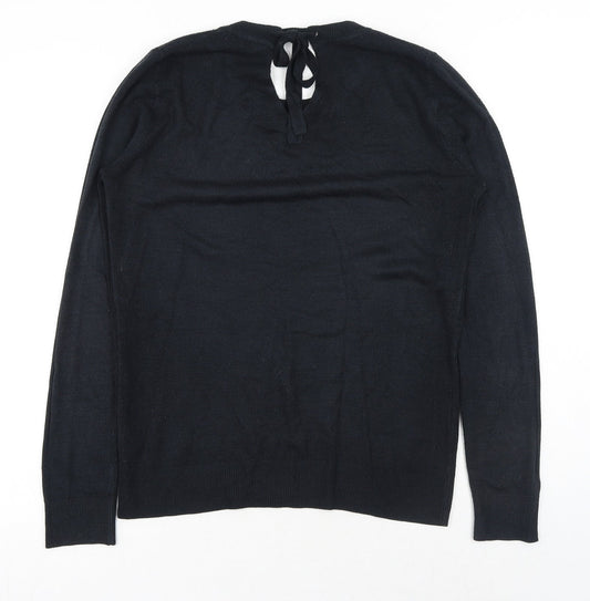 Womens UK Size 10 Dorothy Perkins Black Pullover Jumper