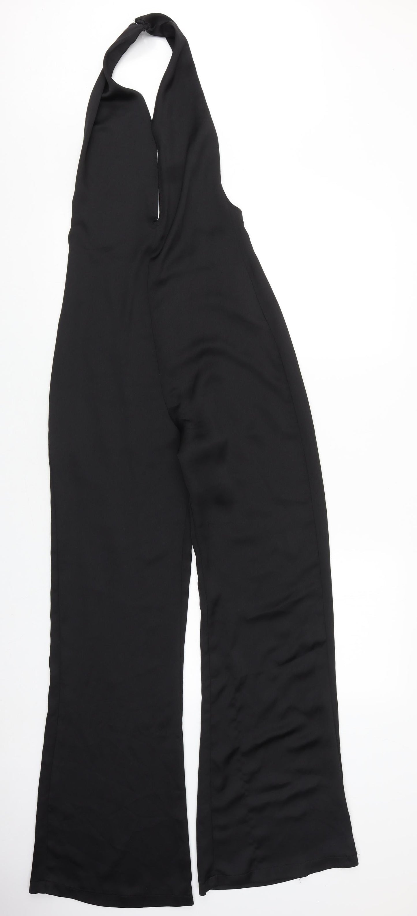 Missguided Womens Black Polyester Jumpsuit One-Piece Size 6 L31 in Zip