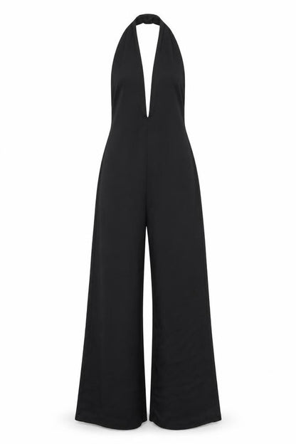 Womens UK Size 6 Missguided One-Piece Black Jumpsuit