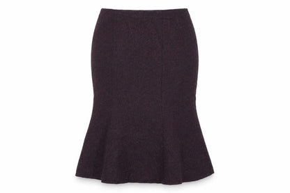 Kaliko Womens Purple Polyester Trumpet Skirt Size 16 Zip