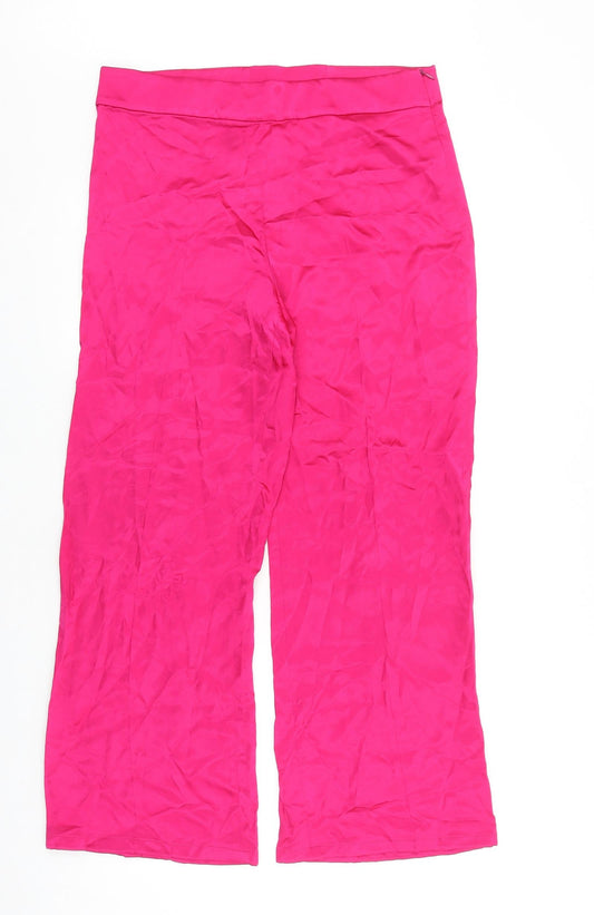 Womens UK Size 34 in Zara Regular Fit  Pink Trousers