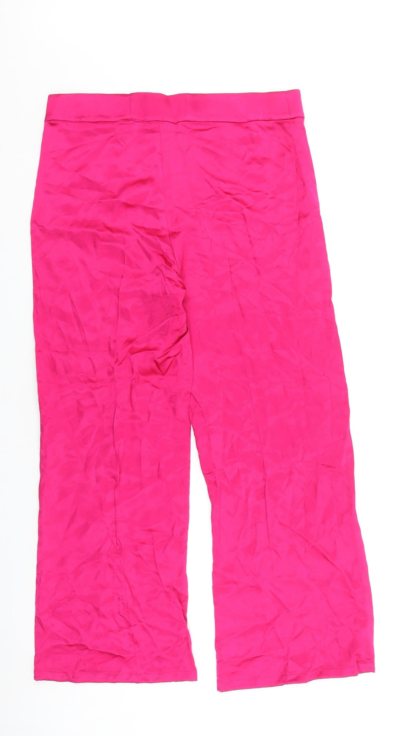 Womens UK Size 34 in Zara Regular Fit  Pink Trousers