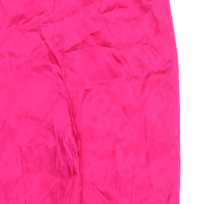 Womens UK Size 34 in Zara Regular Fit  Pink Trousers