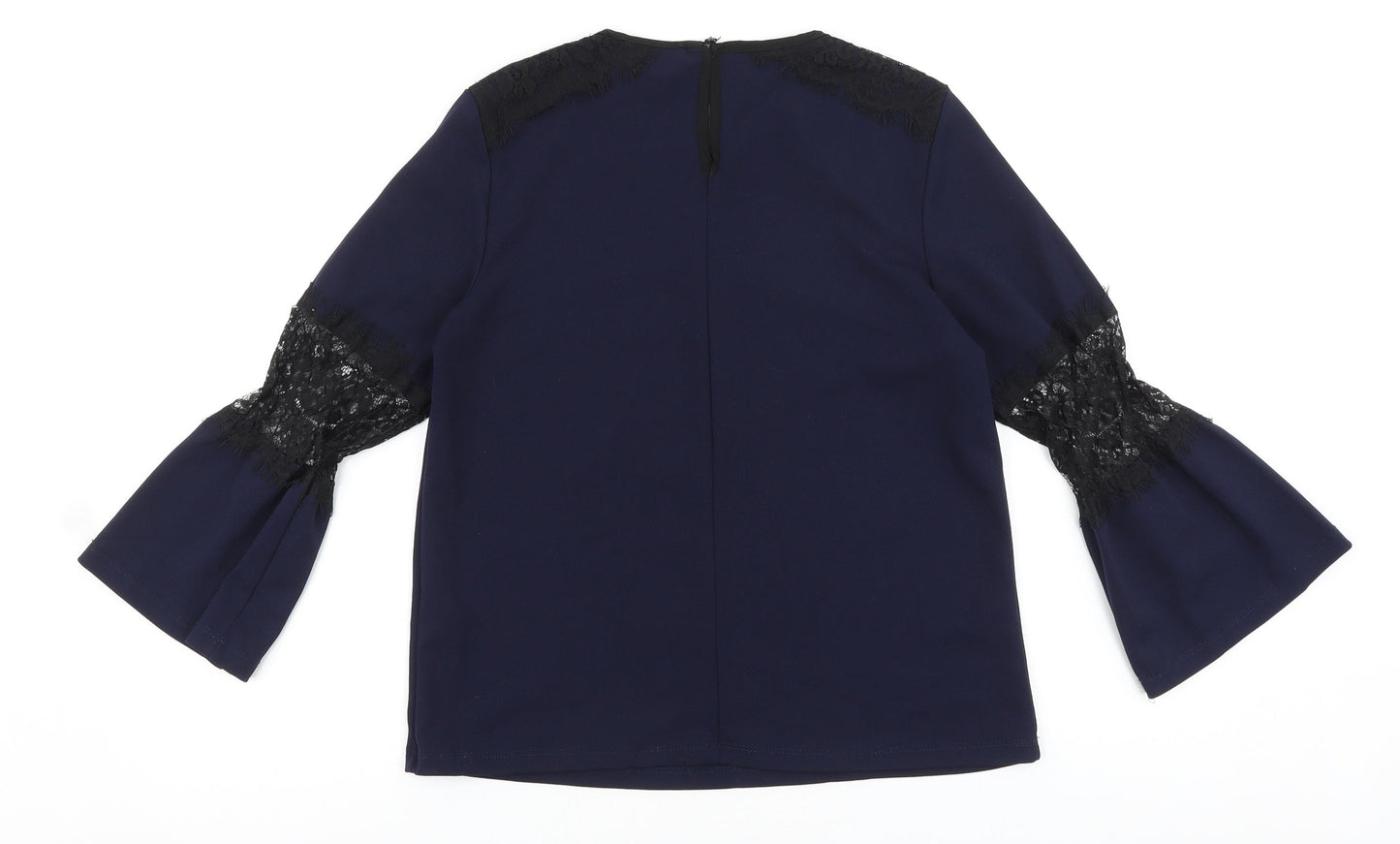 Womens UK Size 10 Warehouse Blue Basic Blouse