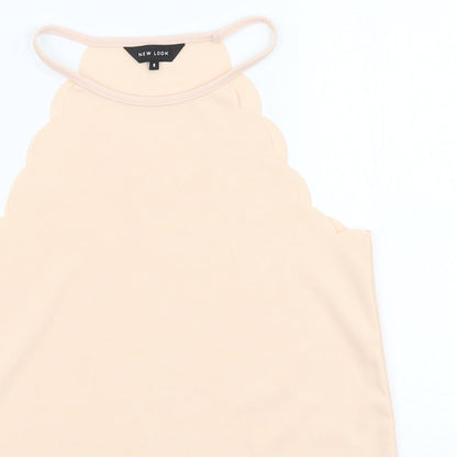 Womens UK Size 8 New Look Pink Basic Tank