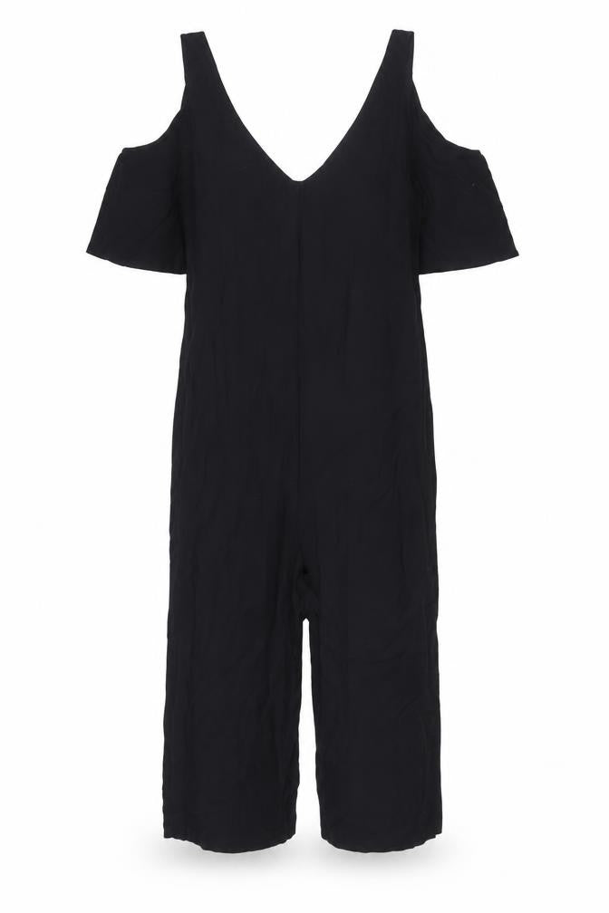 Womens UK Size 6 Topshop One-Piece Black Jumpsuit