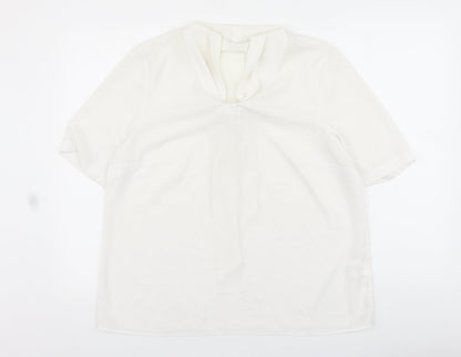 Womens UK Size 16 ERFO White Basic Blouse