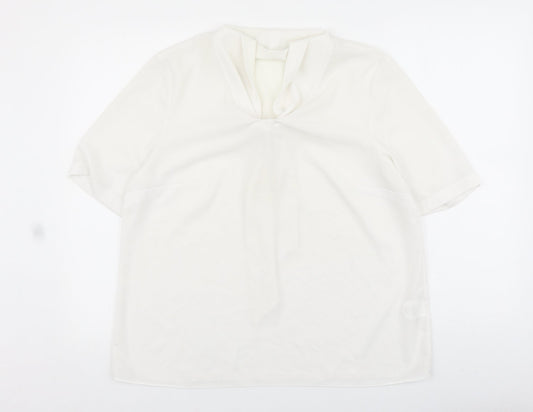 Womens UK Size 16 ERFO White Basic Blouse