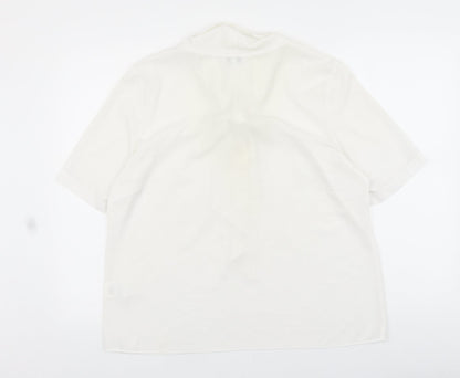 Womens UK Size 16 ERFO White Basic Blouse