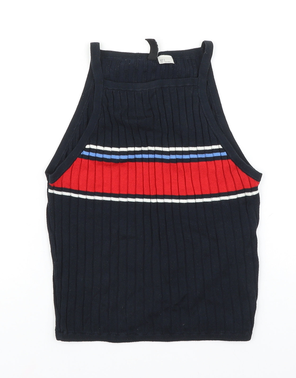 Womens UK Size S H&M Blue Basic Tank