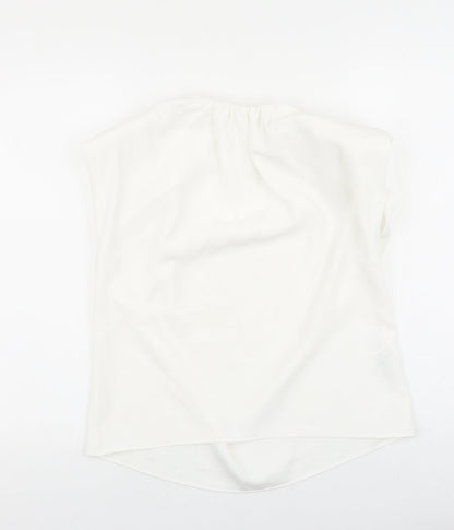 Womens UK Size S Zara White Basic Blouse