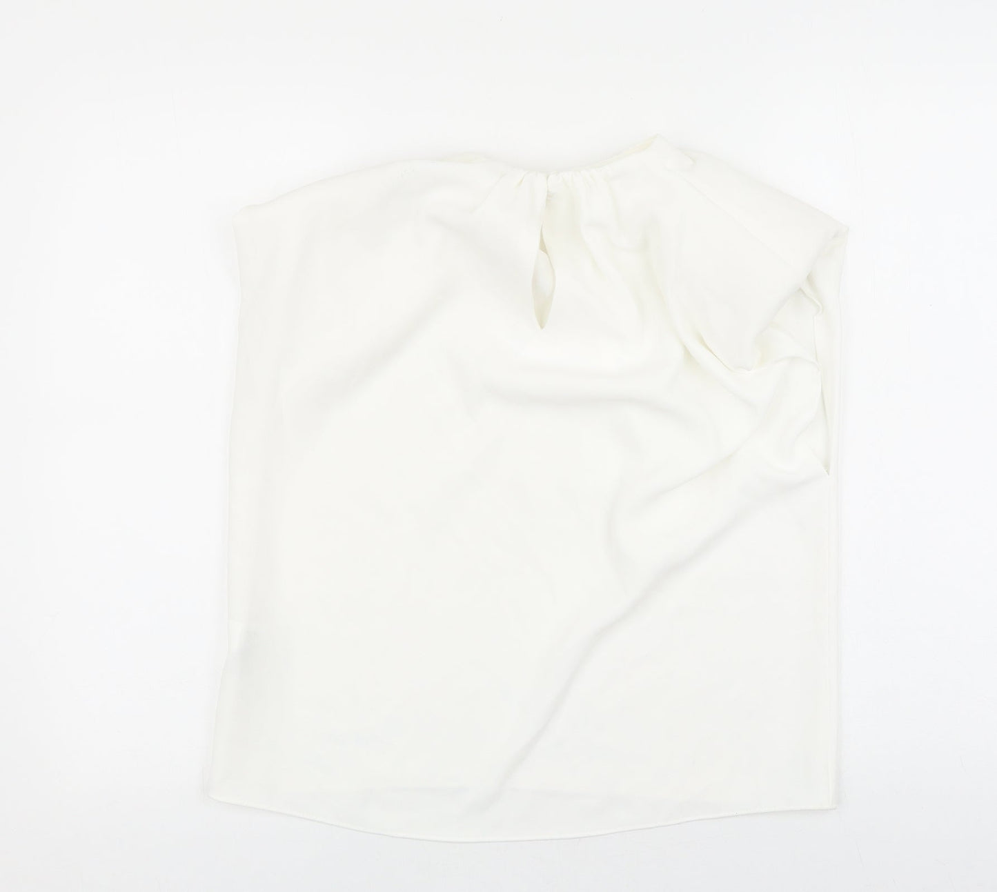 Womens UK Size S Zara White Basic Blouse