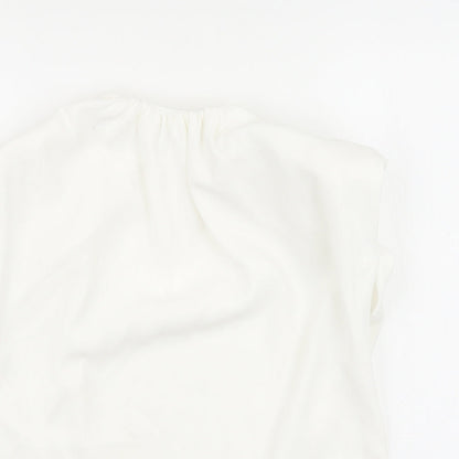 Womens UK Size S Zara White Basic Blouse