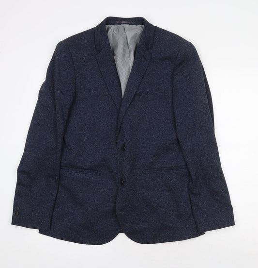 Mens UK Size M Burton Regular Blue Suit Jacket