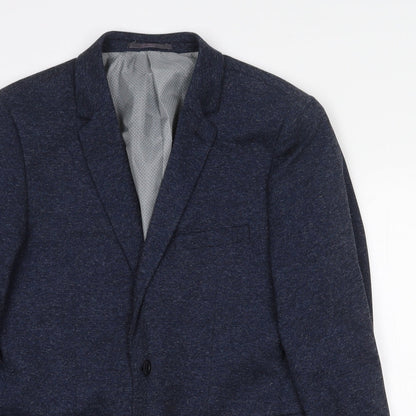 Mens UK Size M Burton Regular Blue Suit Jacket