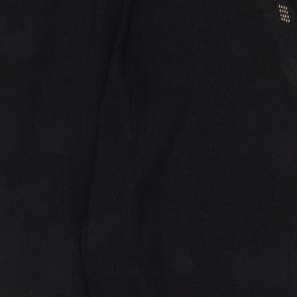 Womens UK Size 4XL Preworn Regular Fit  Black Trousers