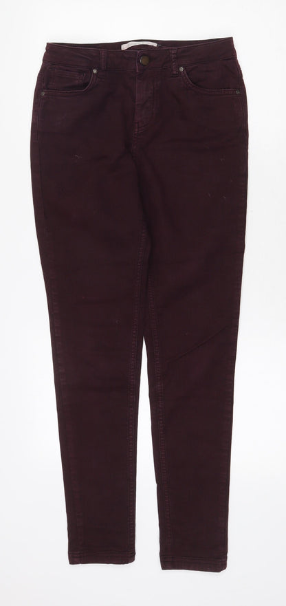 Maison de Nimes Womens Purple Cotton Skinny Jeans Size 28 in Regular Zip