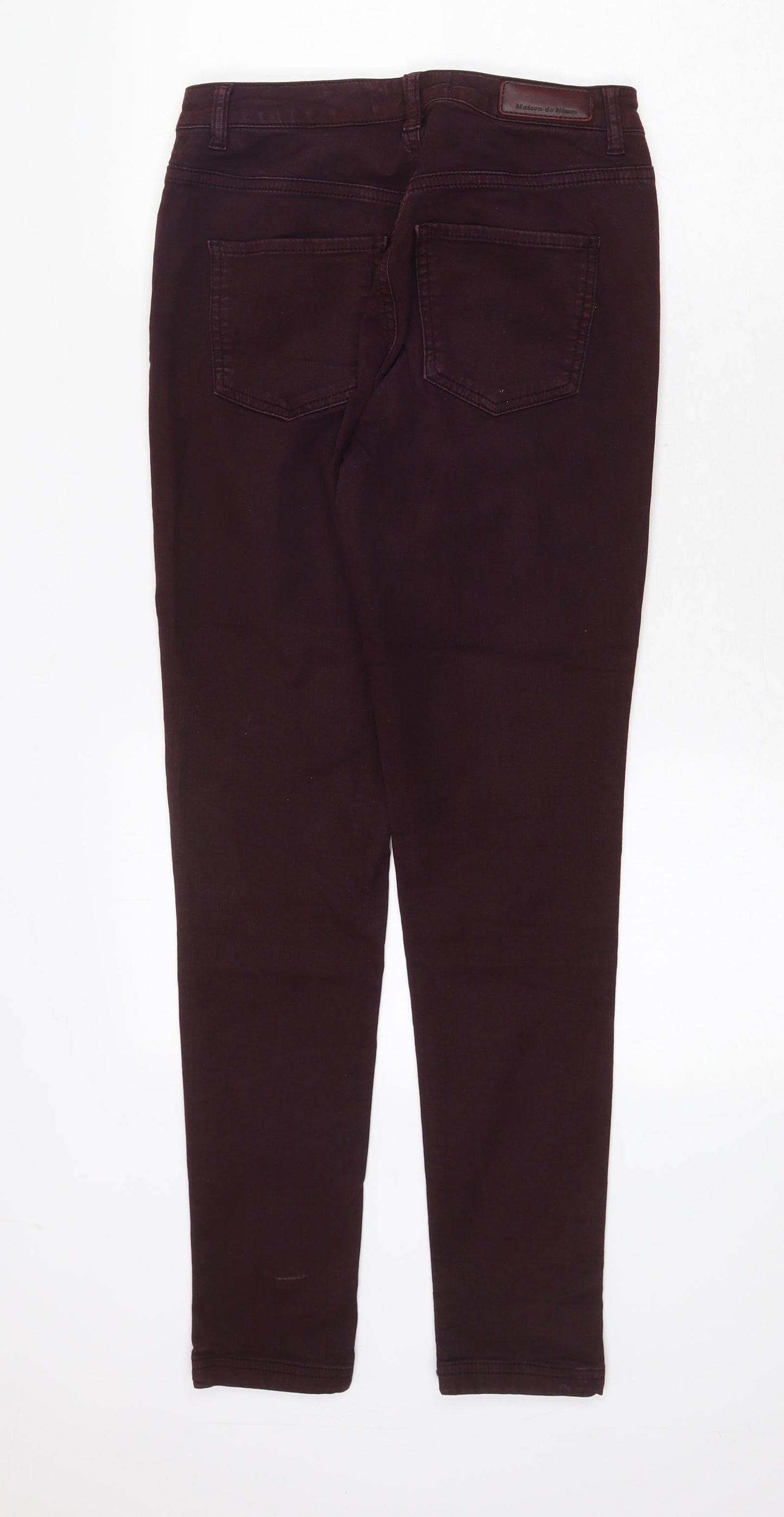 Maison de Nimes Womens Purple Cotton Skinny Jeans Size 28 in Regular Zip