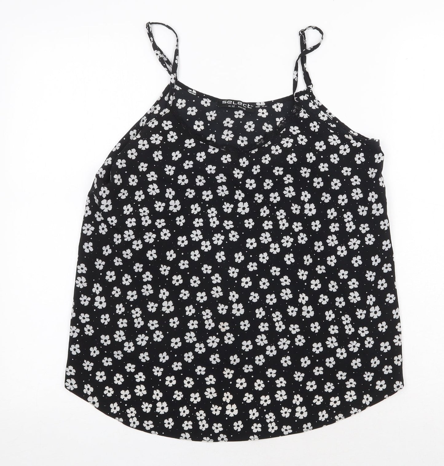 Womens UK Size 12 Select Black Basic Tank