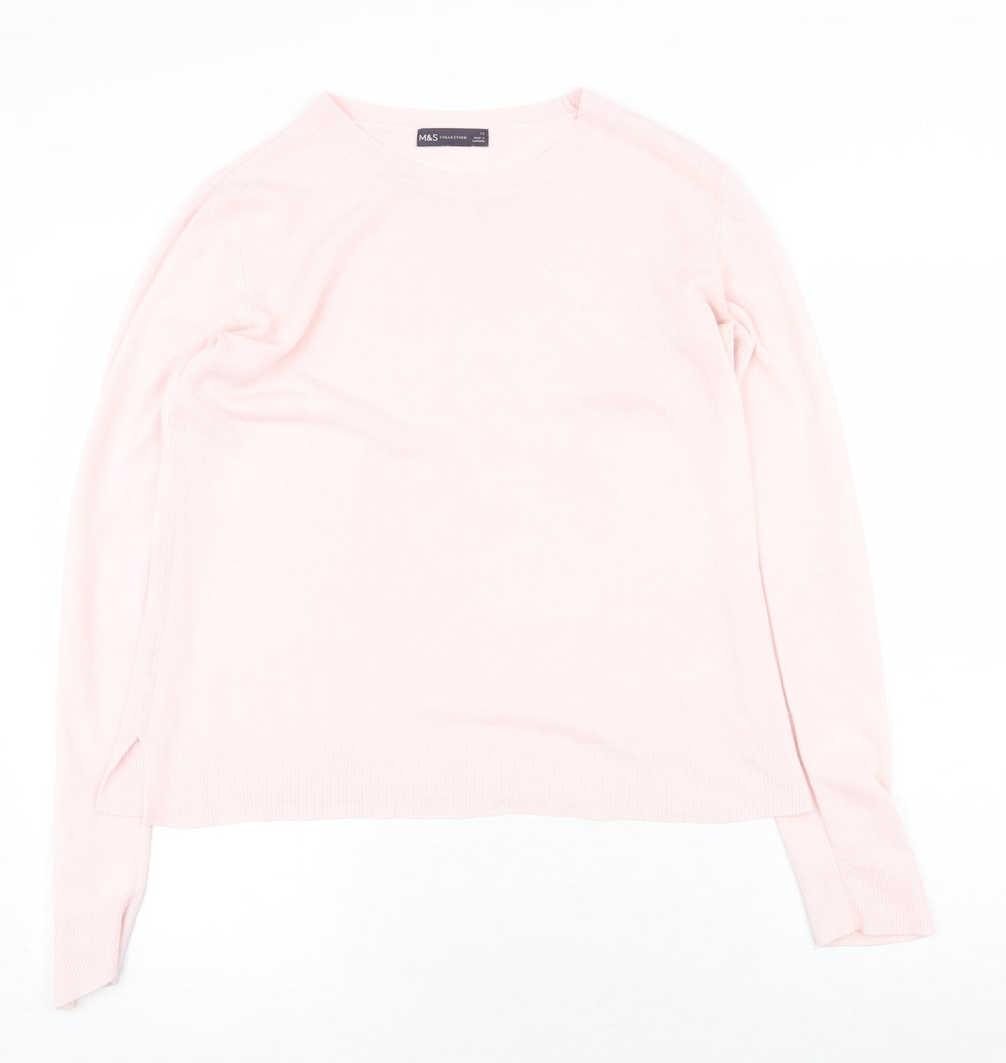 Womens UK Size 12 Marks and Spencer Pink Pullover Jumper
