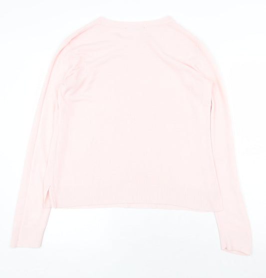 Womens UK Size 12 Marks and Spencer Pink Pullover Jumper