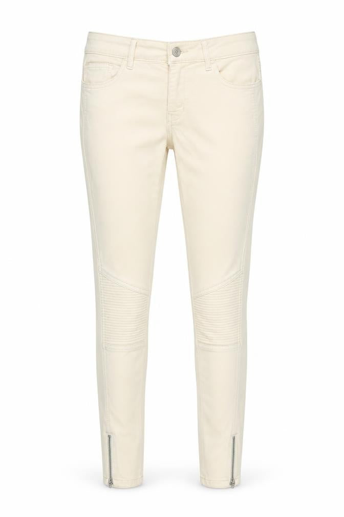 Zara Womens Beige Cotton Skinny Jeans Size 30 Regular Zip