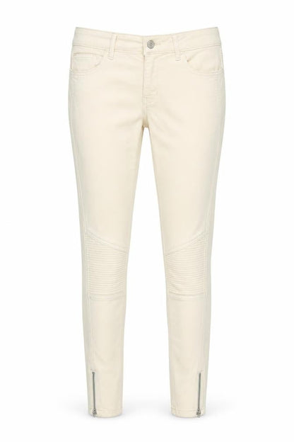 Zara Womens Beige Cotton Skinny Jeans Size 30 Regular Zip