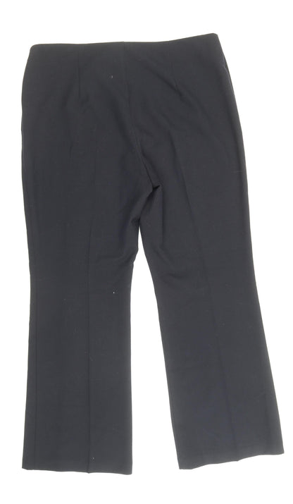 Womens UK Size 14 Marks and Spencer Regular Fit Dress Pants Blue Trousers