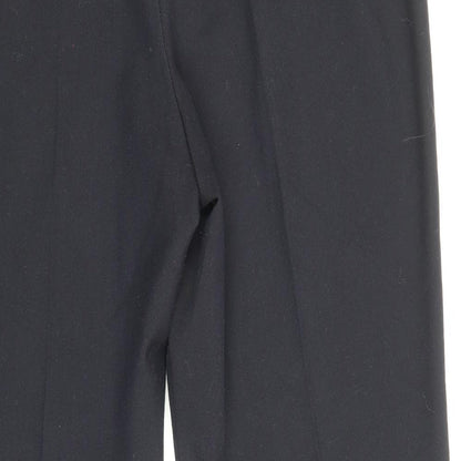 Womens UK Size 14 Marks and Spencer Regular Fit Dress Pants Blue Trousers