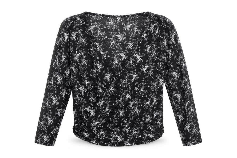 Womens UK Size S H&M Black Basic Blouse