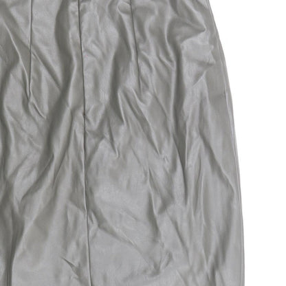 PRETTYLITTLETHING Womens Green Polyester Straight & Pencil Skirt Size 8 Zip