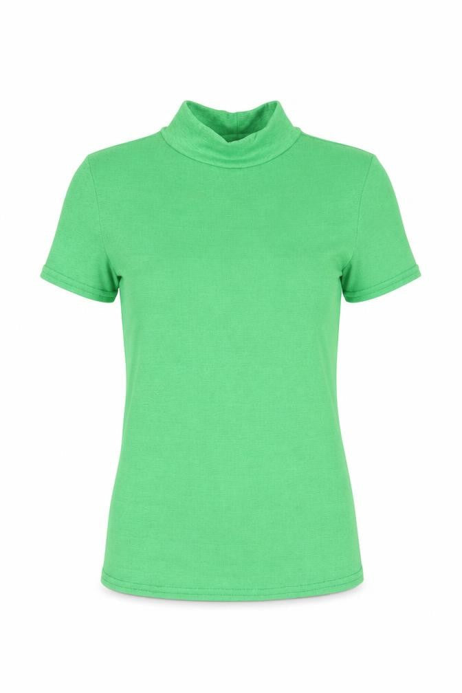 Womens UK Size 10 River Island Green Basic T-Shirt