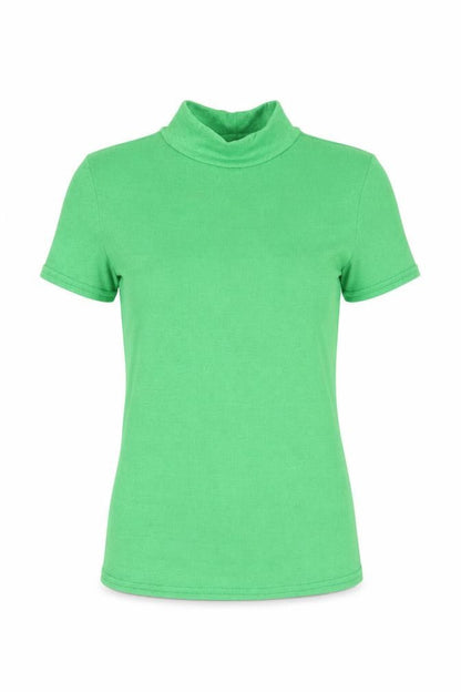 Womens UK Size 10 River Island Green Basic T-Shirt