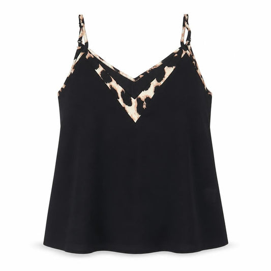 Womens UK Size S SheIn Black Camisole Blouse