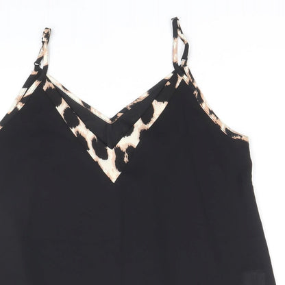 SheIn Womens Black Polyester Camisole Blouse Size S V-Neck