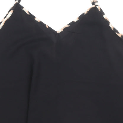 SheIn Womens Black Polyester Camisole Blouse Size S V-Neck