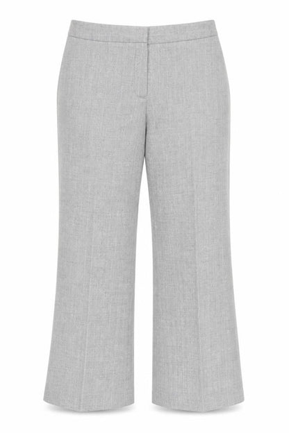 Marks and Spencer Womens Grey Polyester Trousers Size 14 Regular Zip