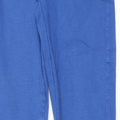 Denim & Co. Womens Blue Cotton Skinny Jeans Size 6 Regular Zip