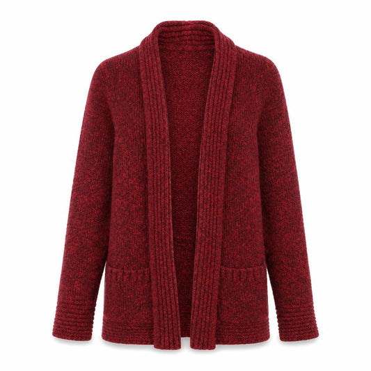 Womens UK Size 10 M&Co Red Cardigan Jumper
