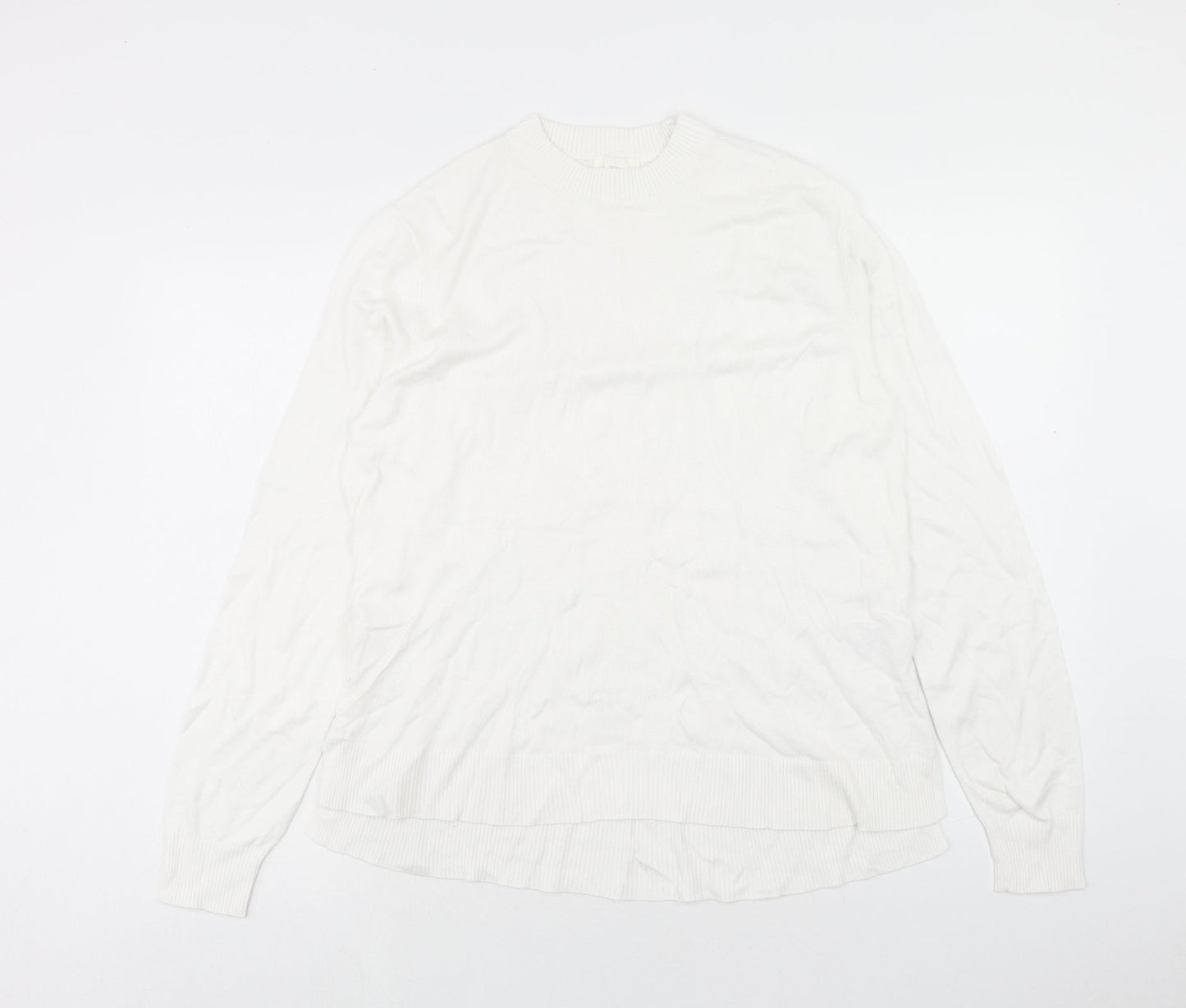 Womens UK Size S H&M White Pullover Jumper