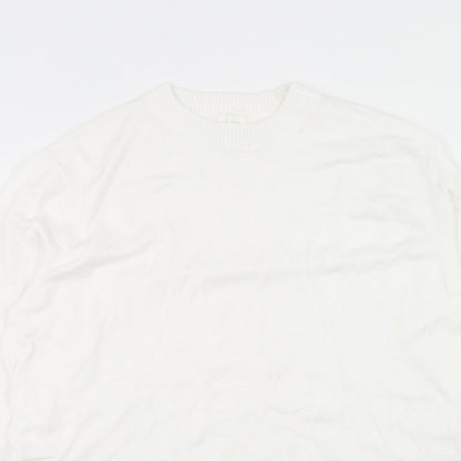 Womens UK Size S H&M White Pullover Jumper