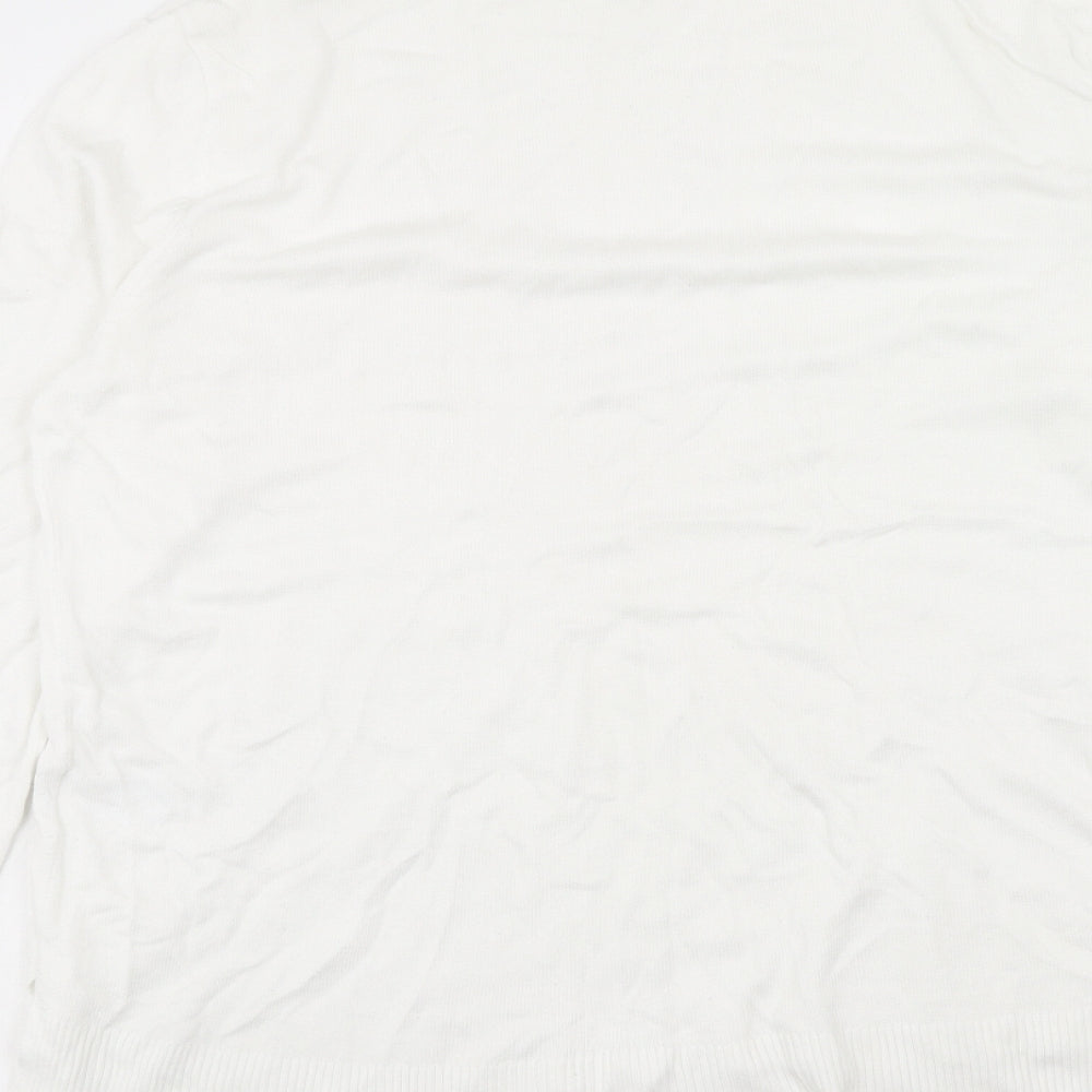 Womens UK Size S H&M White Pullover Jumper