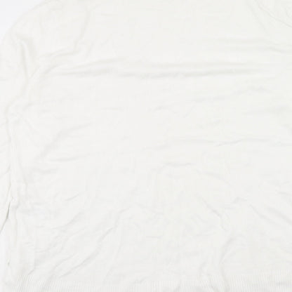 Womens UK Size S H&M White Pullover Jumper