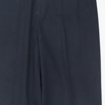 Mens UK Size 34 in BHS Regular Fit Dress Pants Blue Trousers