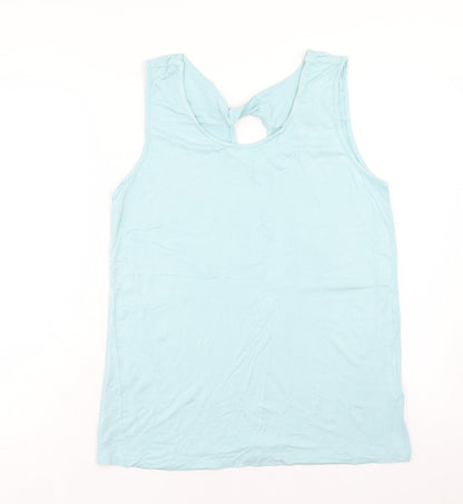 Womens UK Size 14 Peacocks Blue Basic Tank
